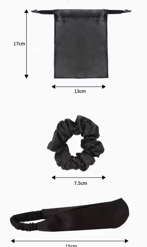 Bandeau en satin La Nuit est Belle